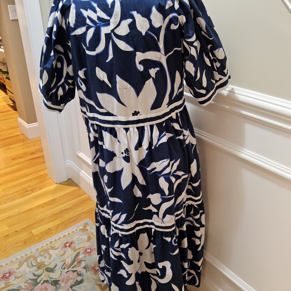 Gretchen Scott Designs Navy and White Floral Maxi Dress - Picture 5 of 6